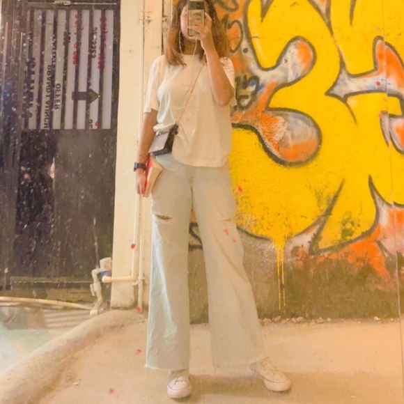 H&M wide leg ripped jeans - Picture 4 of 7